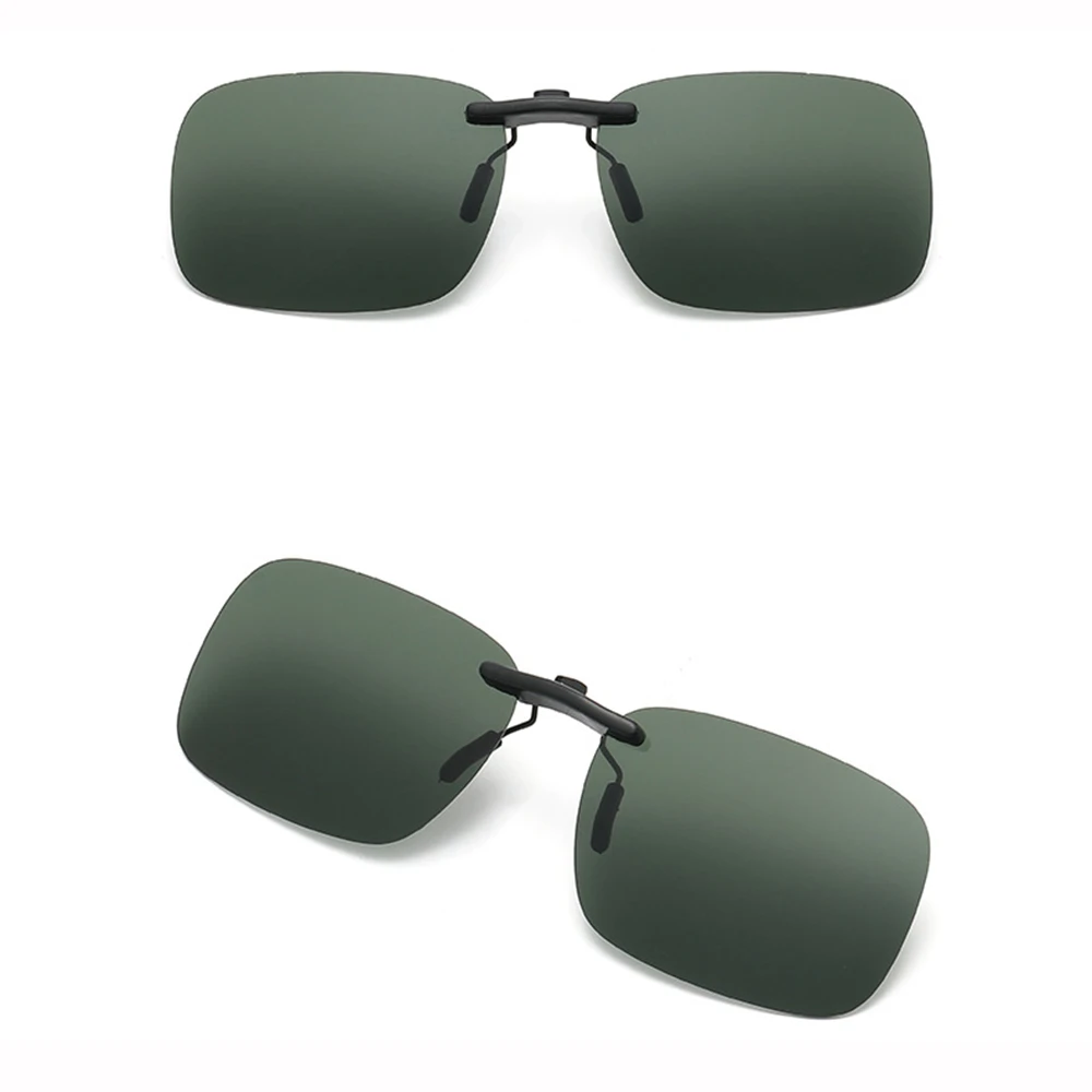 KLASSNUM Polarized Rimless Men Clip On Sunglasse Glasses Narrow Clip-on Lenses Women Anti-glare Sunglasses UV400 Goggles New In