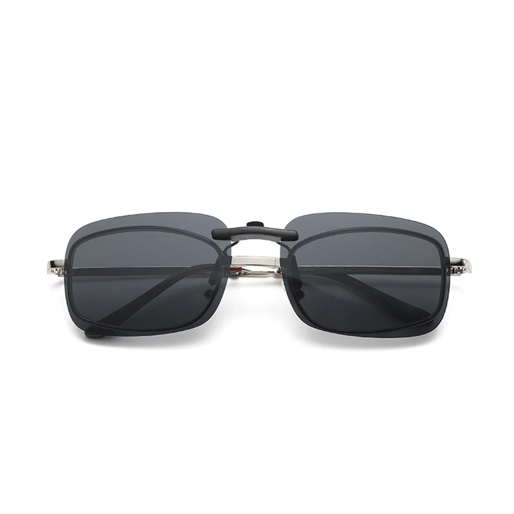 KLASSNUM Polarized Rimless Men Clip On Sunglasse Glasses Narrow Clip-on Lenses Women Anti-glare Sunglasses UV400 Goggles New In