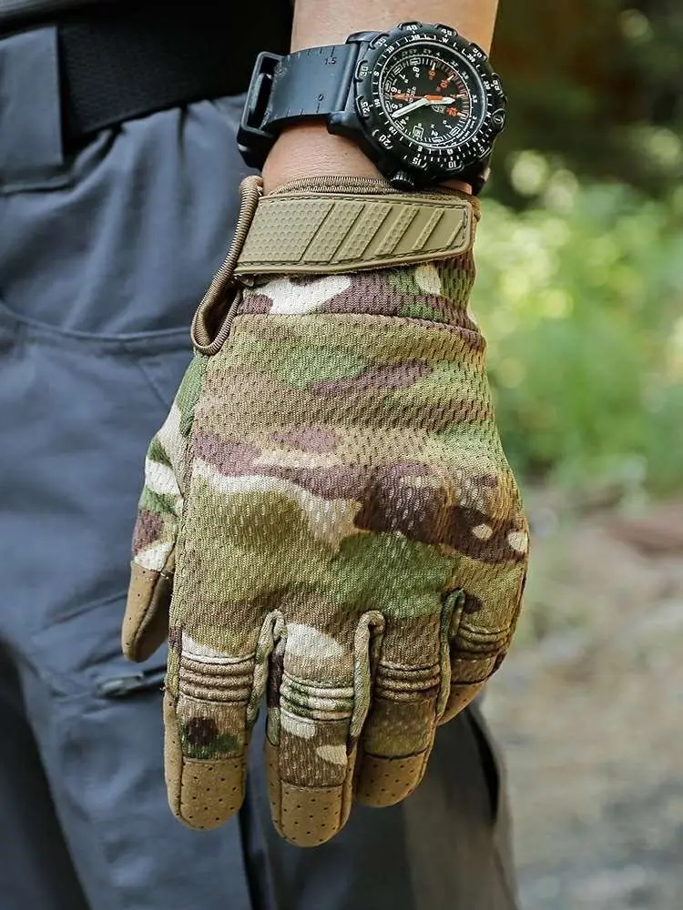 Men Tactical Gloves Touch Screen Sport Outdoor Paintball Combat Hiking Hunting Riding Bike Non-slip Breathable Cycling Equipment