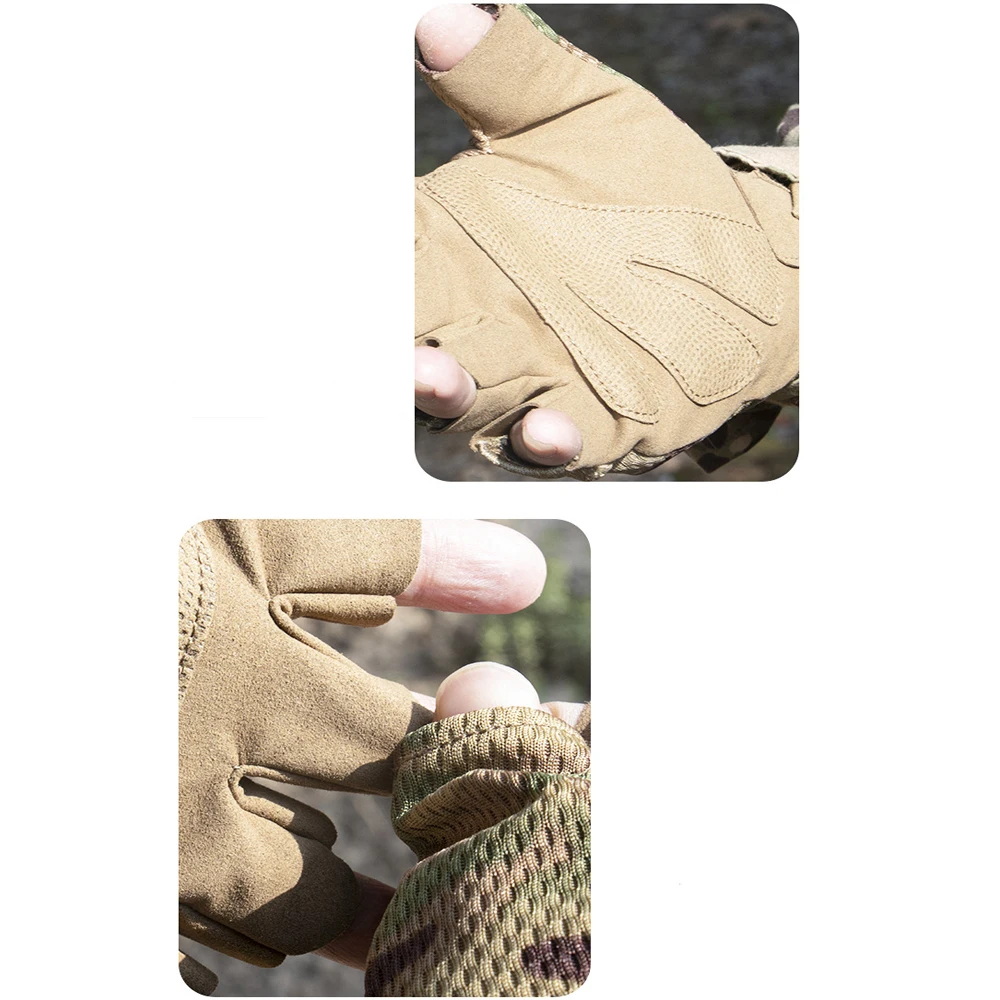 Men Tactical Gloves Touch Screen Sport Outdoor Paintball Combat Hiking Hunting Riding Bike Non-slip Breathable Cycling Equipment