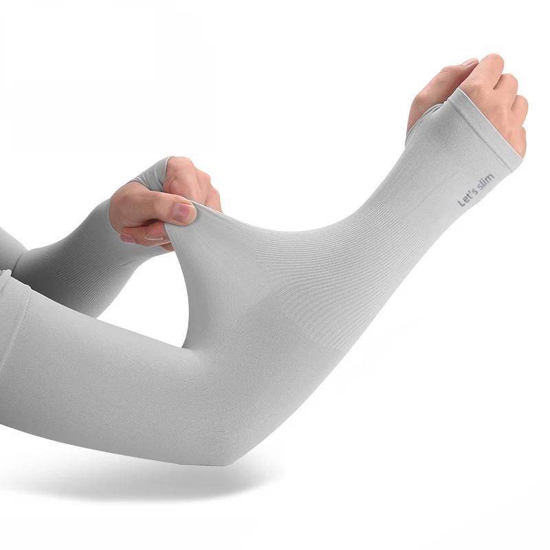 4 Pairs Summer Ice Silk Sun Protection Ice Sleeve Unisex Fashion Outdoor Sports Cycling Driving Sun Protection Arm Sleeve