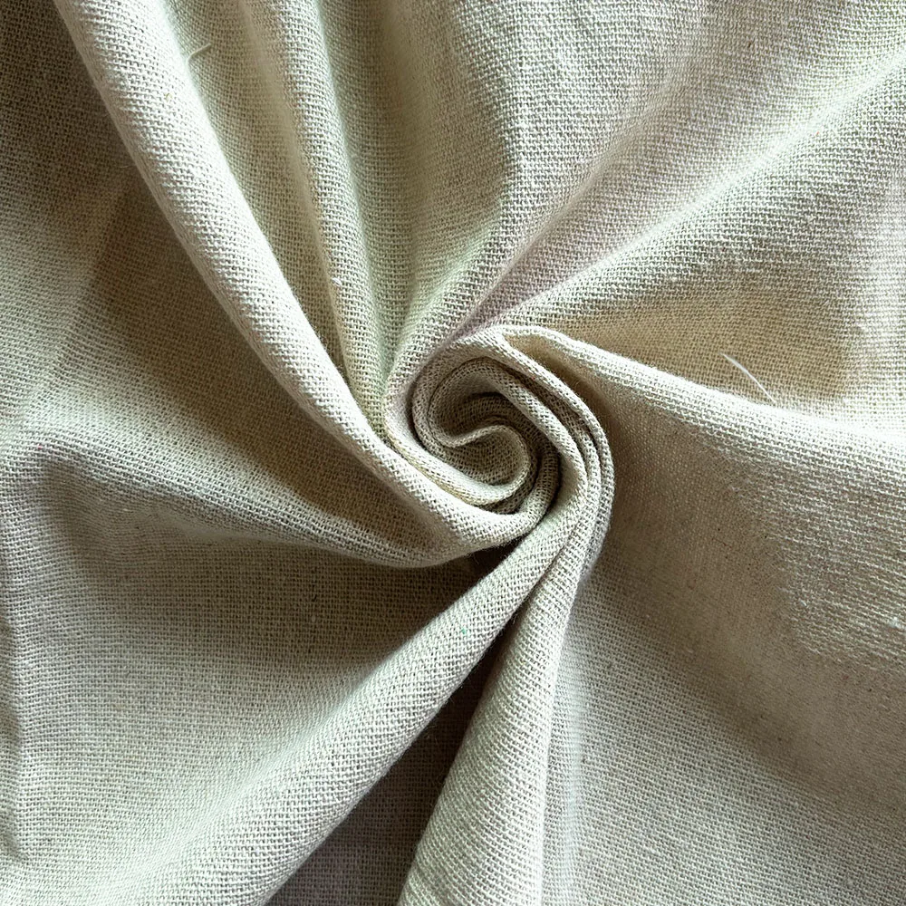 50x150cm Raw Cloth Hemp Cotton Linen Fabric Burlap Texture for Sewing Patchwork Painting Quilting Table Runner Party Decoration