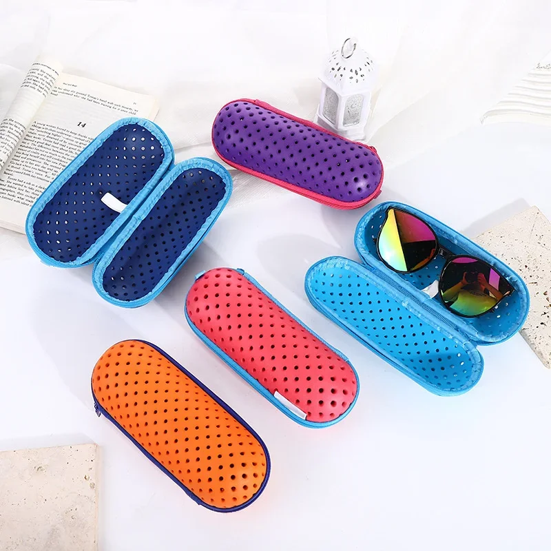 1PC Swimming Goggles Protective Cover Soft Swimming Goggles Protective Box with Drainage Hole Portable Goggles Protective Cover