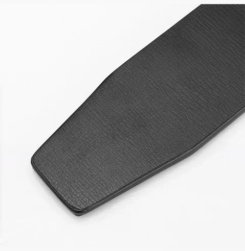New Men's PU Leather Belts Double Sided Belts Men Fashion No Buckle Belts High Quality Black Brown Sided Strap Waistband 3.3cm