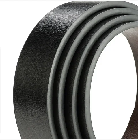 New Men's PU Leather Belts Double Sided Belts Men Fashion No Buckle Belts High Quality Black Brown Sided Strap Waistband 3.3cm
