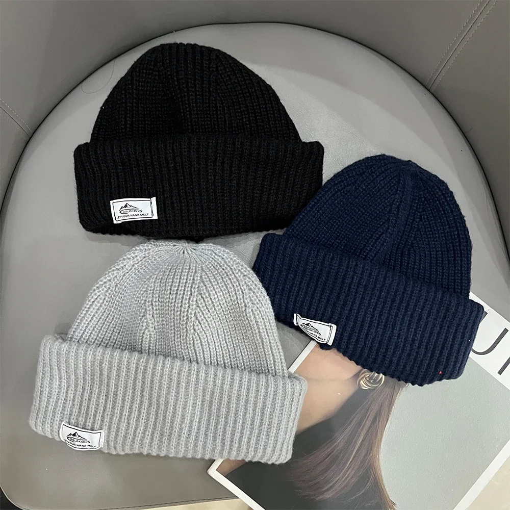 2 In1 Winter Mask Beanies Hats Warm Knitted Balaclava Hats Windproof Solid Full Face Ski Bonnet Tactical Cycling Earmuffs Cap