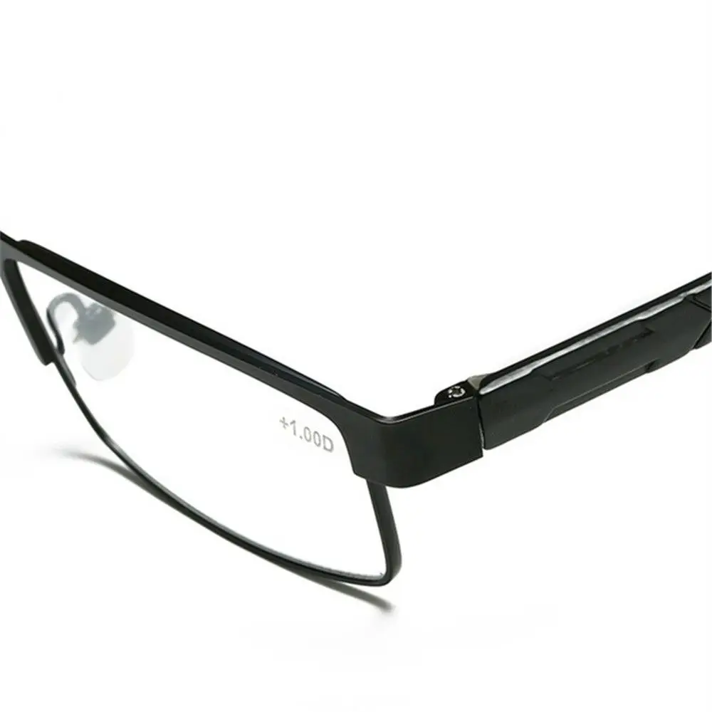 Titanium Alloy Business Reading Glasses For Men Non Spherical 12 Layer Coated Lenses Retro Hyperopia Prescription Eyeglasses