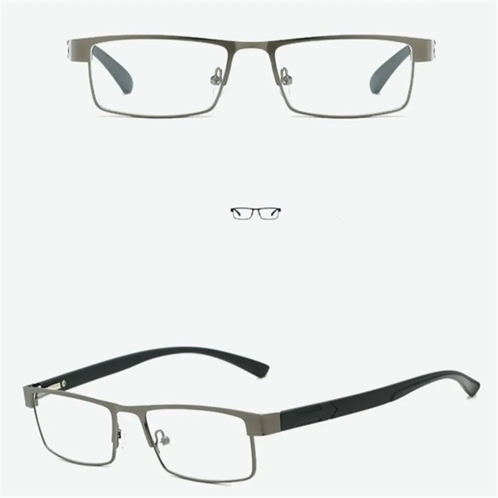 Titanium Alloy Business Reading Glasses For Men Non Spherical 12 Layer Coated Lenses Retro Hyperopia Prescription Eyeglasses