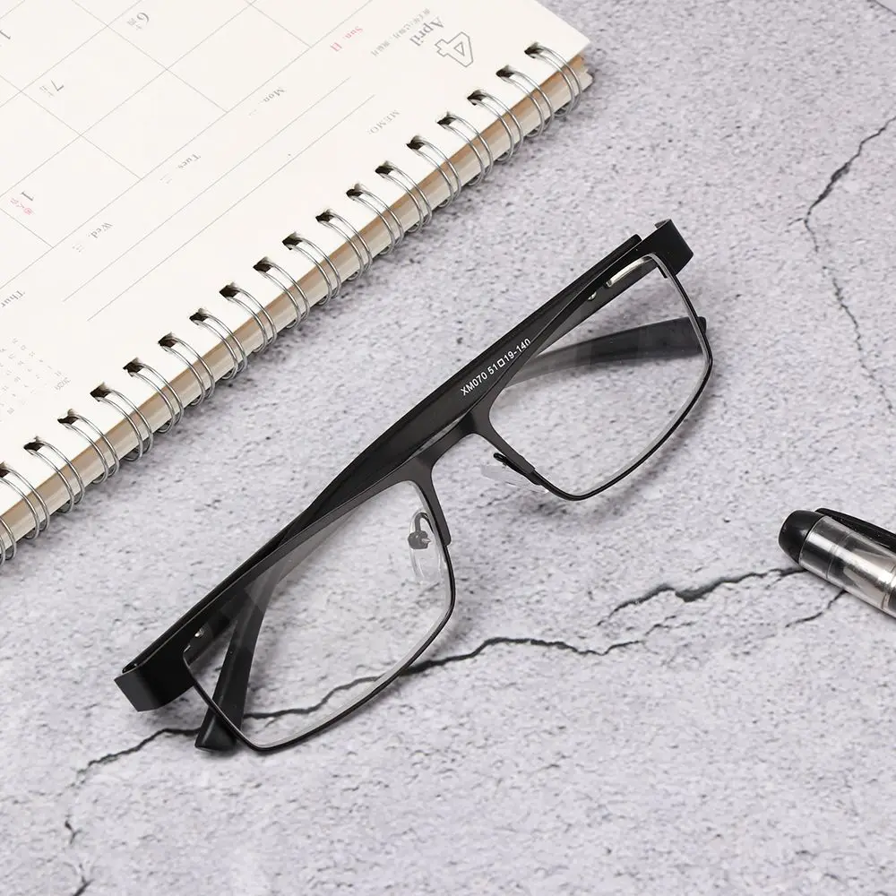 Titanium Alloy Business Reading Glasses For Men Non Spherical 12 Layer Coated Lenses Retro Hyperopia Prescription Eyeglasses