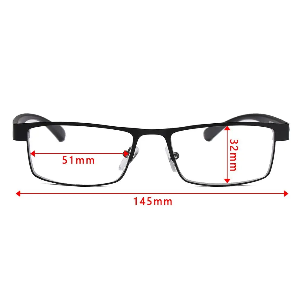 Titanium Alloy Business Reading Glasses For Men Non Spherical 12 Layer Coated Lenses Retro Hyperopia Prescription Eyeglasses
