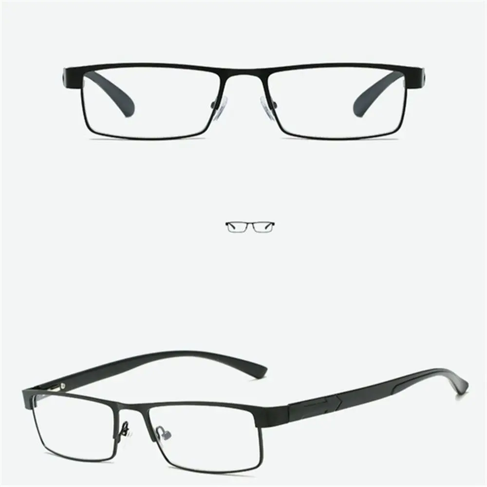 Titanium Alloy Business Reading Glasses For Men Non Spherical 12 Layer Coated Lenses Retro Hyperopia Prescription Eyeglasses