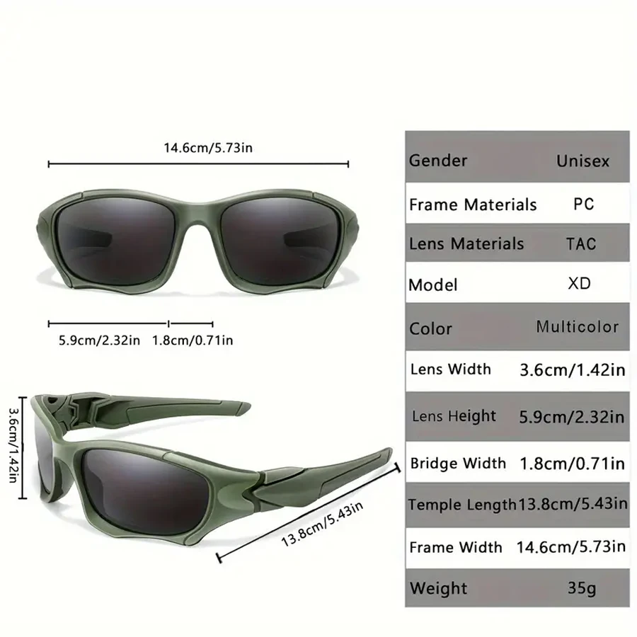 Outdoor Sports Polarized Sunglasses Men Curve Cutting Frame Stress-Resistant Lens Shield Sun Glasses Wome
