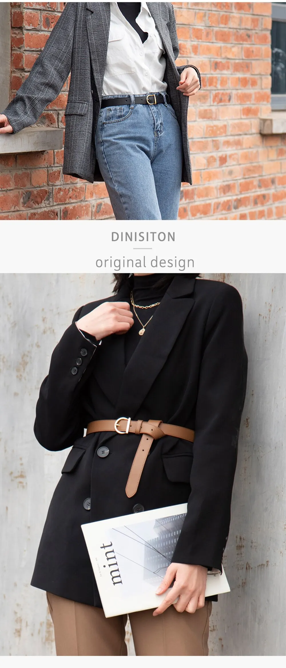 Women's Belt Fashion High-quality Pin Buckle Belt Genuine Luxury Soft PU Leather Belt Women Pair with Pants Jeans，For Ideal Gift