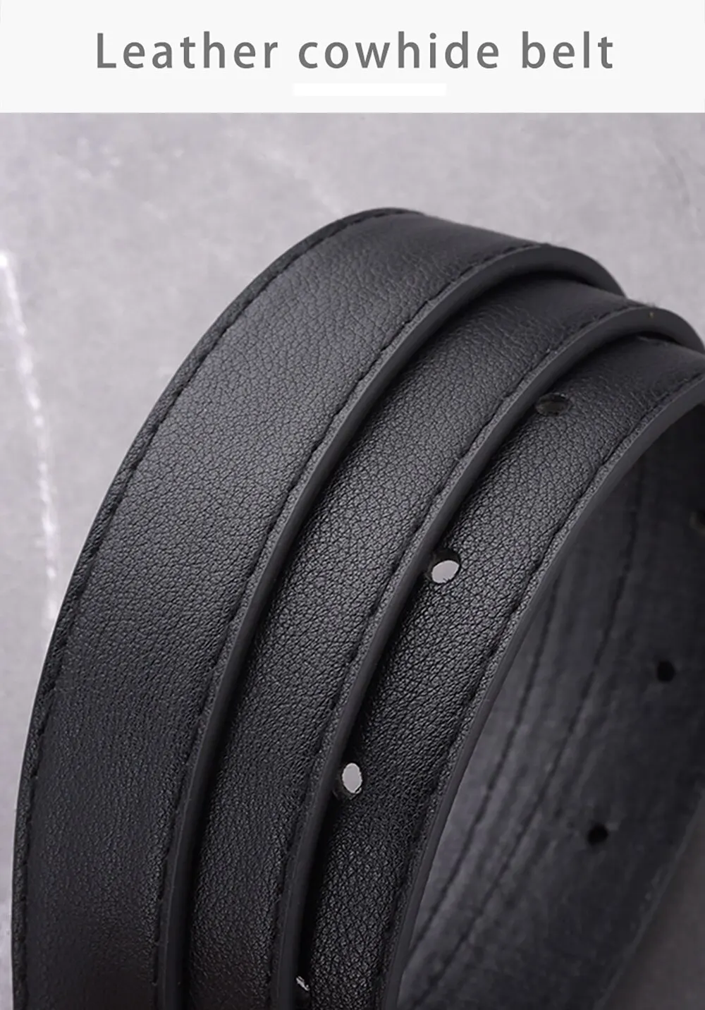 Women's Belt Fashion High-quality Pin Buckle Belt Genuine Luxury Soft PU Leather Belt Women Pair with Pants Jeans，For Ideal Gift