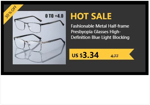 Progressive Multifocal Photochromic Reading Glasses Anti-blue Light Far Sight Glasses Men Half Frame Business Presbyopia Glasses