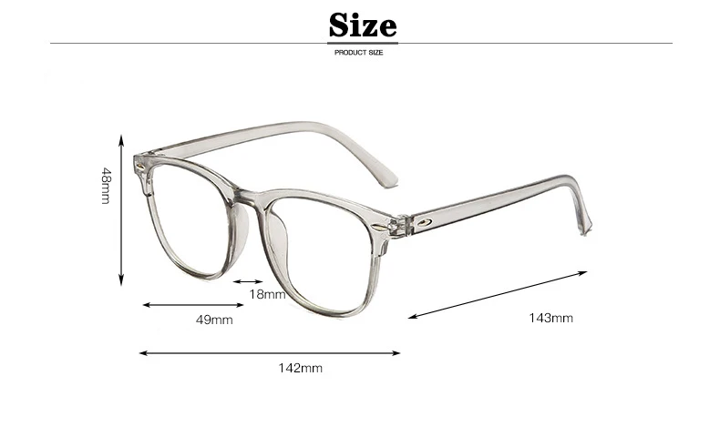 3 Pcs/Set Transparent Computer Glasses Frame Women Men Anti Blue Light Round Eyewear Blocking Glasses Optical Spectacle Eyeglass