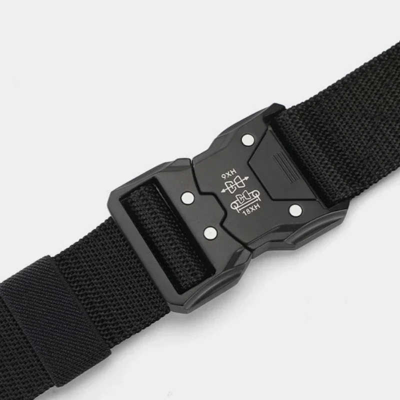 1pcs New Versatile Men's Tactical Belts - Durable, Adjustable Design - for Outdoor Hunting & Sports Enthusiasts Men Belt