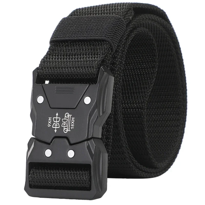 1pcs New Versatile Men's Tactical Belts - Durable, Adjustable Design - for Outdoor Hunting & Sports Enthusiasts Men Belt