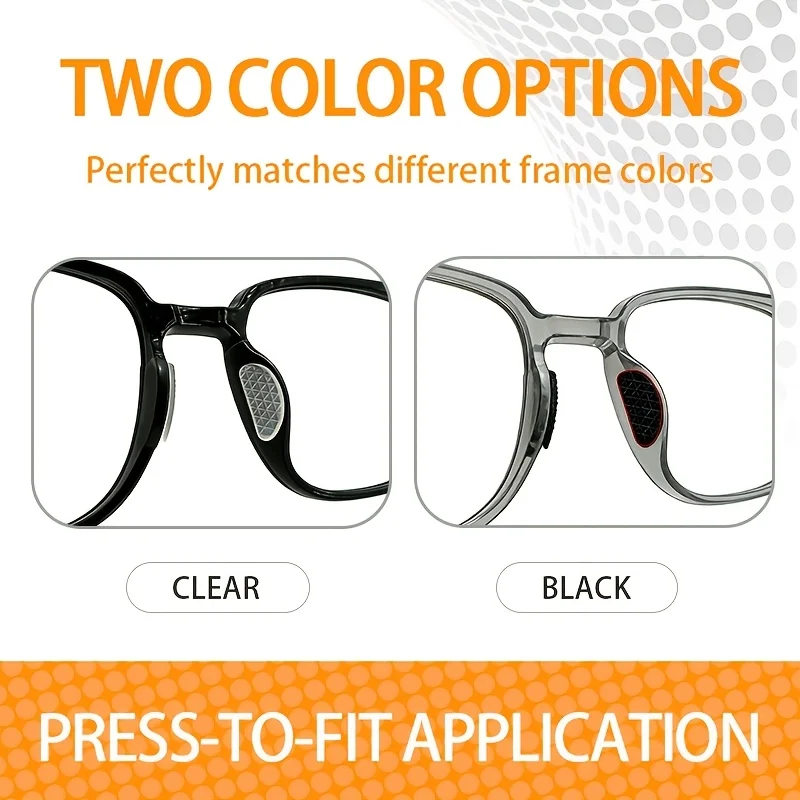 10/20 PCS Glasses Anti Slip Silicone Nose Pads, Sunglasses Nose BridgePatch Lizard like Texture Design Anti Slip Accessories