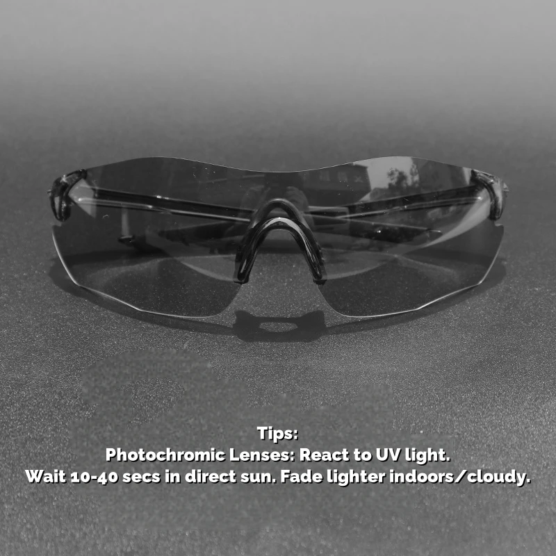 Ultra-Light Photochromic Sports Sunglasses Seamless Frameless 23g Comfort for Cycling Mountain Travel UV400 Adventure Eyewear