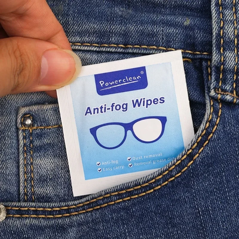 10-100Pcs Glasses Cleaning Wet Paper Disposable Anti Fog Misting Dust Remover Lens Wipes Sunglasses Phone Screen Cleaner