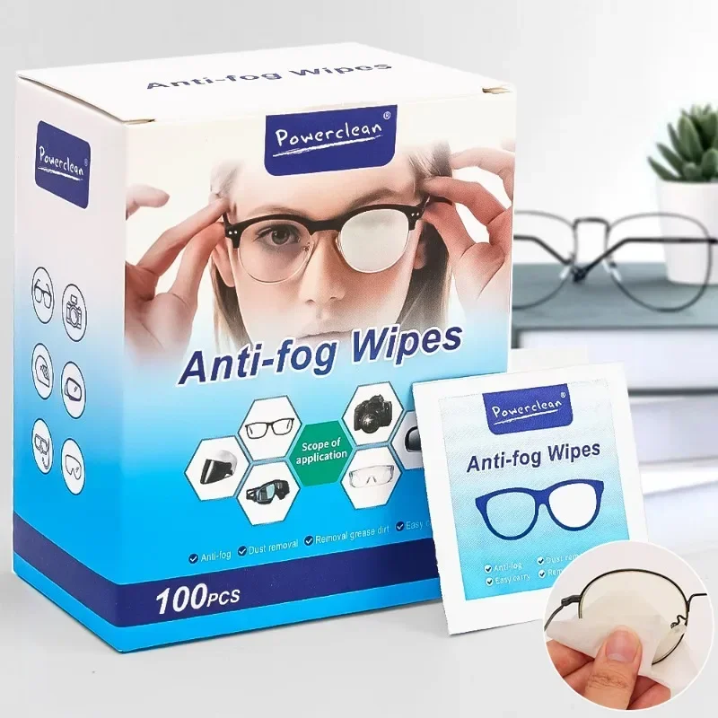 10-100Pcs Glasses Cleaning Wet Paper Disposable Anti Fog Misting Dust Remover Lens Wipes Sunglasses Phone Screen Cleaner