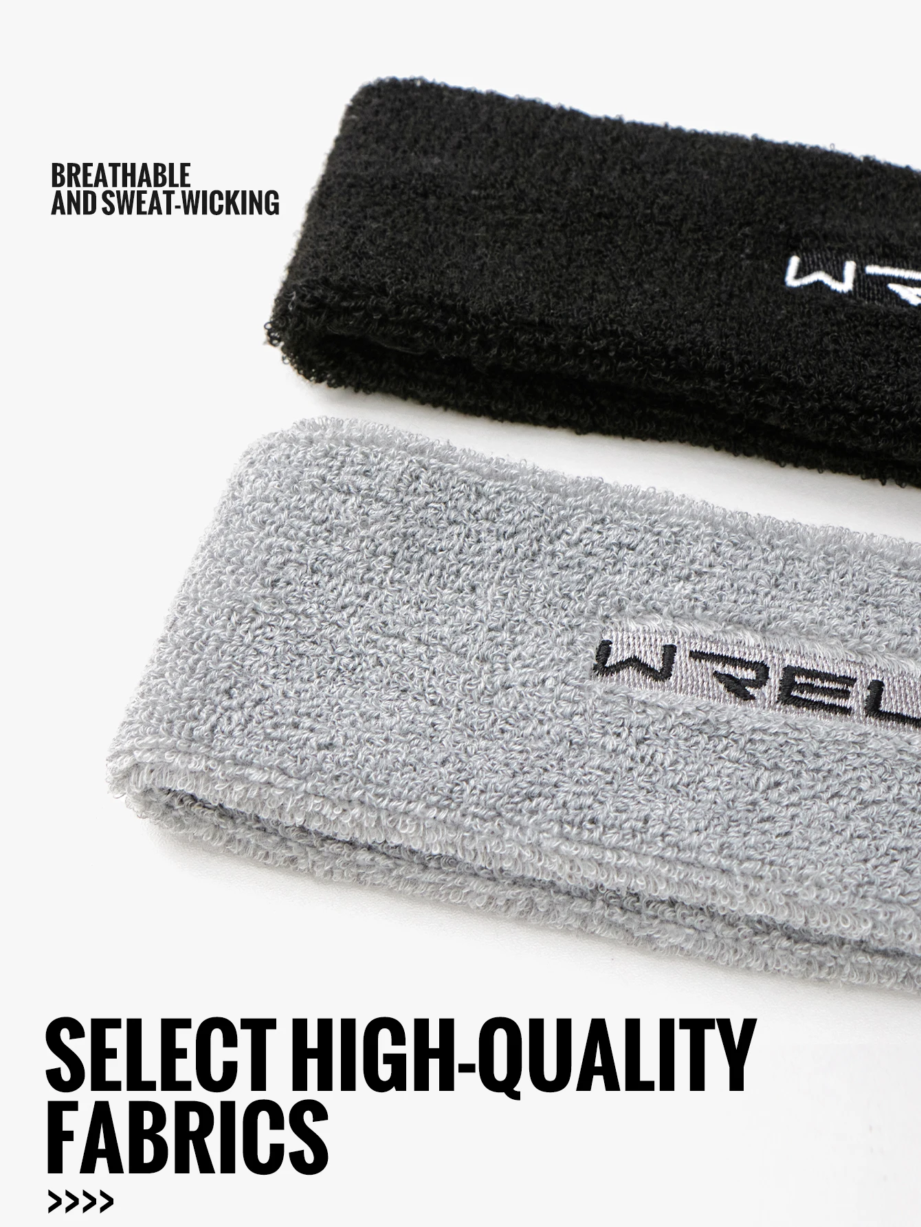WRELS Pure Color Sports Headband Running Headwear Sweat-Absorbent Headband High Quality Sweatbands Basketball Running Headband