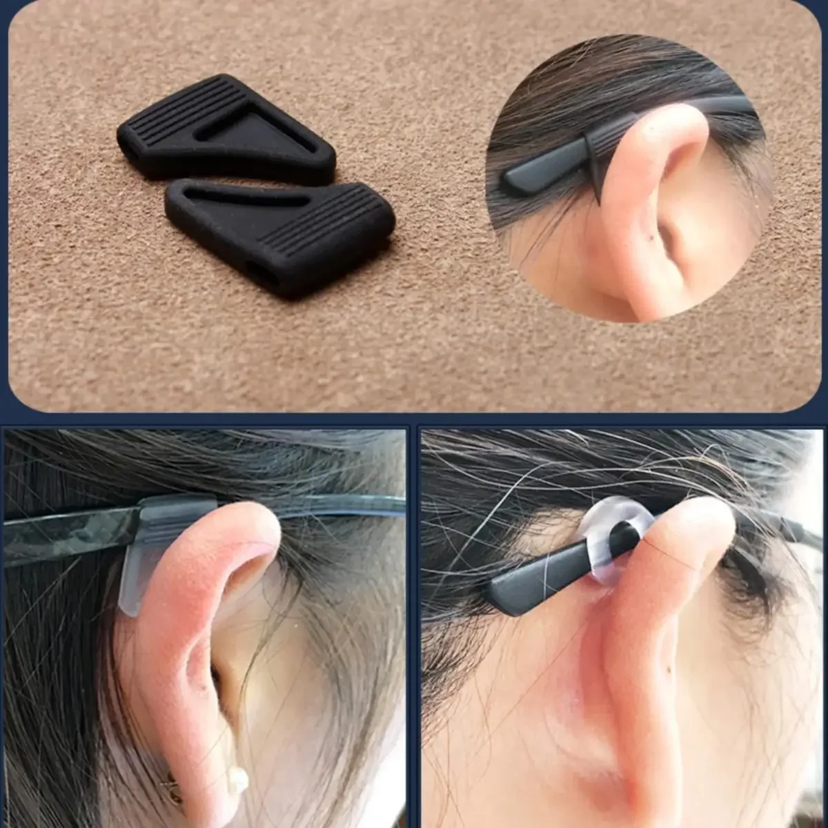 25 Pairs Eyeglasses Retainers Premium Silicone Anti-Slip Eyeglass Holder Comfort Ear Grip Hooks Protectors For Spectacle Eyewear