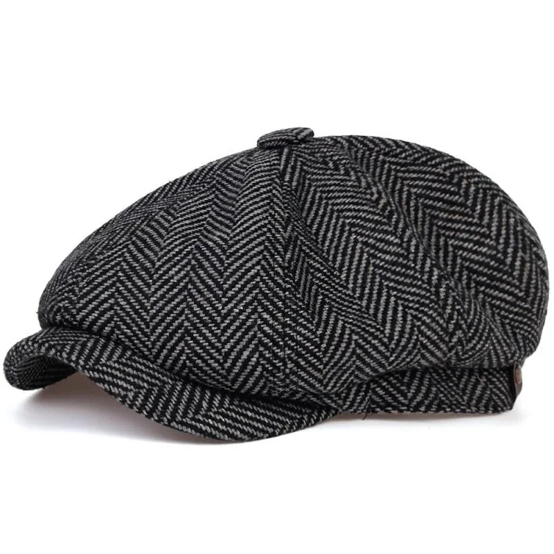 Classic Hat for Men Caps Vintage Retro Tweed Peaky Blinders Beret Hat Flat Peaked Cap Street Hats for Women Men