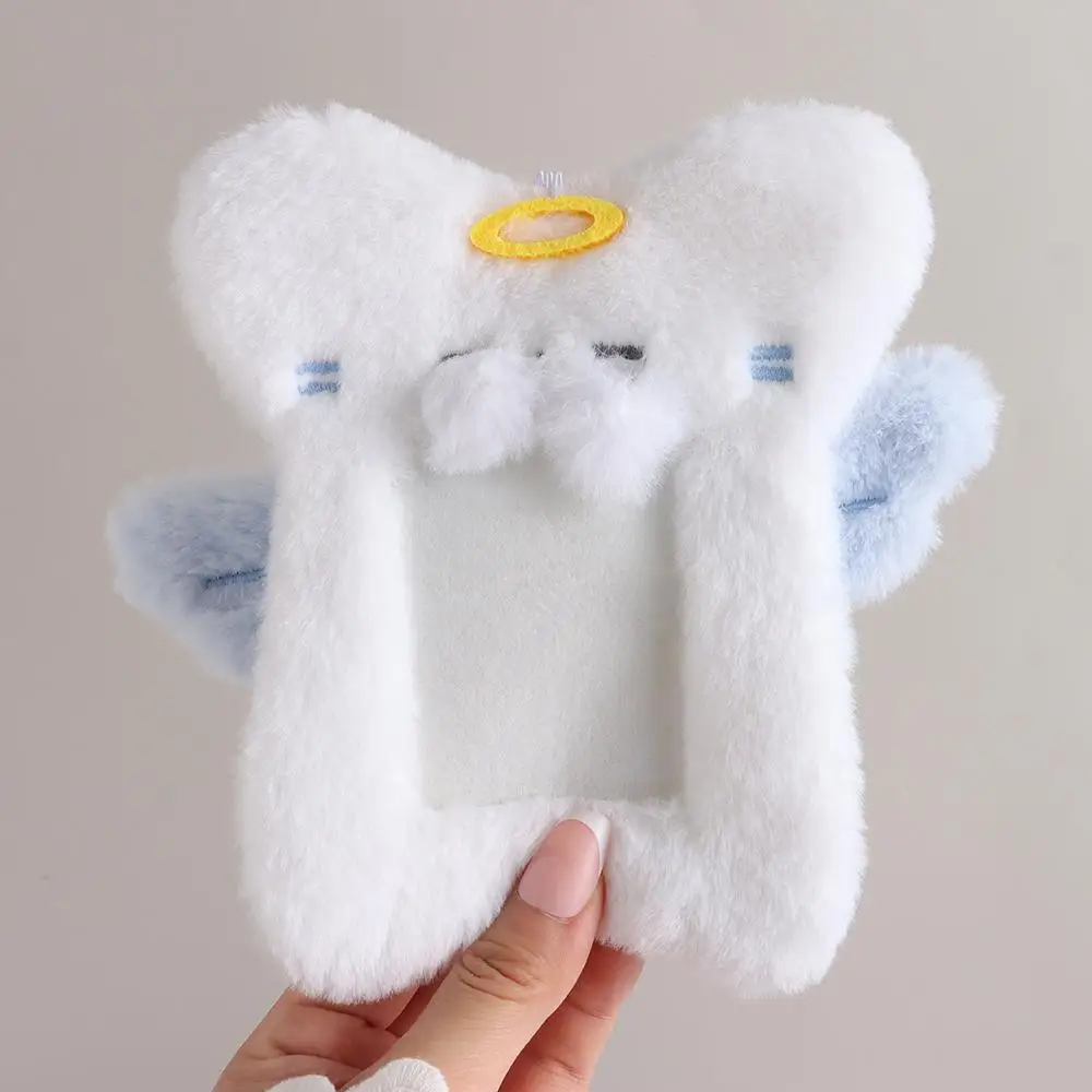 Cartoon Cute Plush Photocard Case Cartoon Bag Keychain Fox Photocard Case Student Card Holder Idol Photos Protective Cover