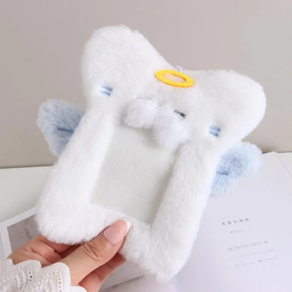 Cartoon Cute Plush Photocard Case Cartoon Bag Keychain Fox Photocard Case Student Card Holder Idol Photos Protective Cover