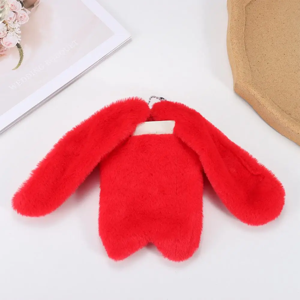 Cartoon Cute Plush Photocard Case Cartoon Bag Keychain Fox Photocard Case Student Card Holder Idol Photos Protective Cover
