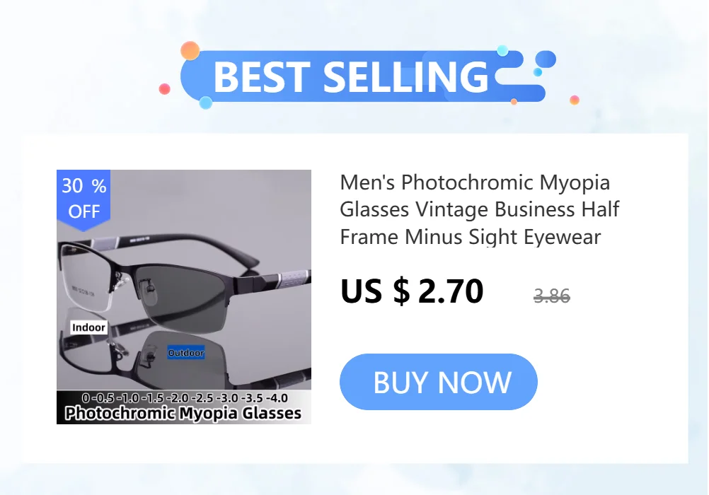 New Fashion Photochromic Myopia Glasses Men Women Color Changing Eyeglasses Anti UV Sunglasses Luxury Short-sighted Eyewear -2.5