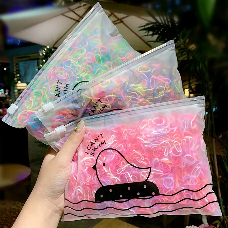 1000pcs/Pack Children Colorful Small Disposable Rubber Bands Gum For Ponytail Holder Elastic Hair Bands Fashion Hair Accessories