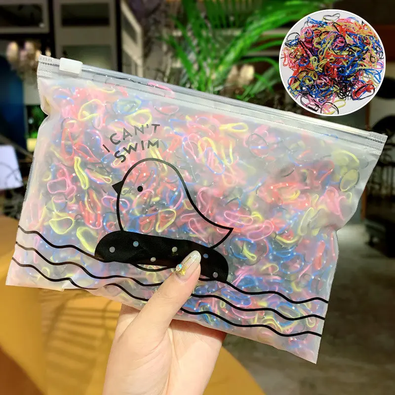 1000pcs/Pack Children Colorful Small Disposable Rubber Bands Gum For Ponytail Holder Elastic Hair Bands Fashion Hair Accessories