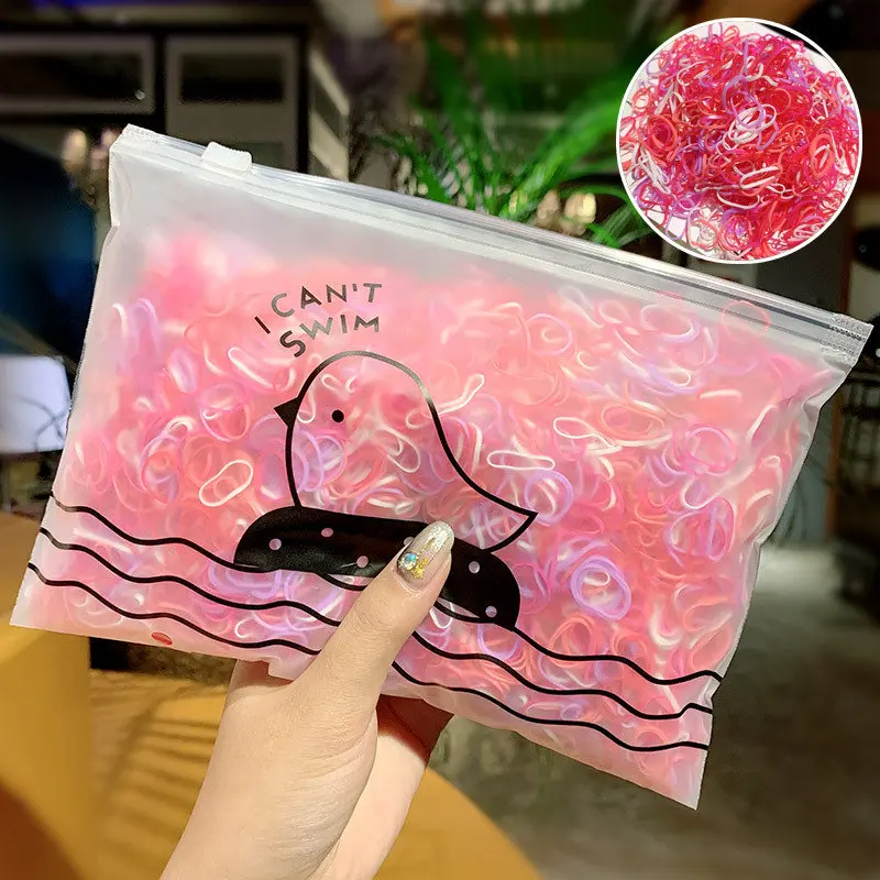1000pcs/Pack Children Colorful Small Disposable Rubber Bands Gum For Ponytail Holder Elastic Hair Bands Fashion Hair Accessories