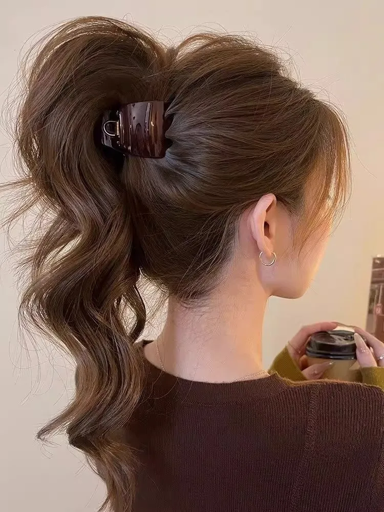 High End Tortoiseshell Hair Clip. High Ponytail Fixed Artifact. Long Lasting Styling of Temperament Hair Accessories