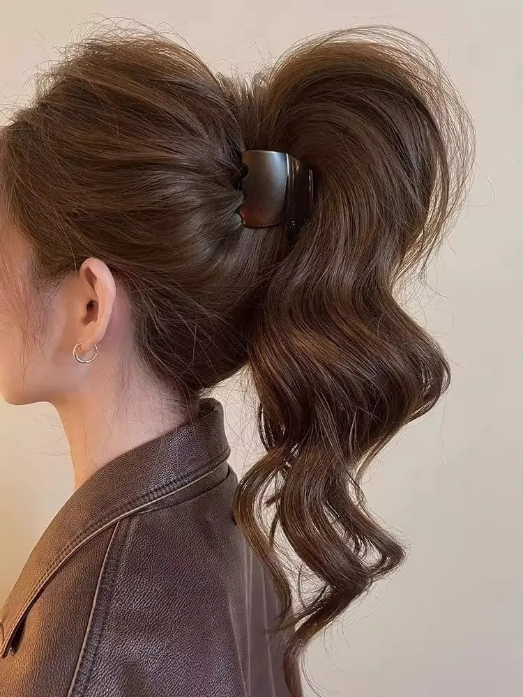 High End Tortoiseshell Hair Clip. High Ponytail Fixed Artifact. Long Lasting Styling of Temperament Hair Accessories