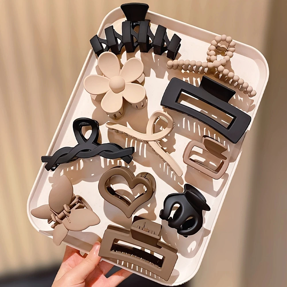 11 Stylish and High-End Hair Claws, Perfect as a Gift for Cute Girls, Fashionable Women's Hair Accessories