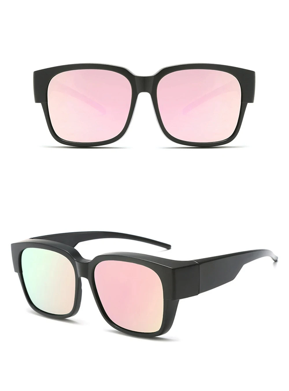New Fashion Polarized Sunglasses Cover Over Myopia Prescription Glasses Portable Men Women Vintage Fishing Driving Eyewear