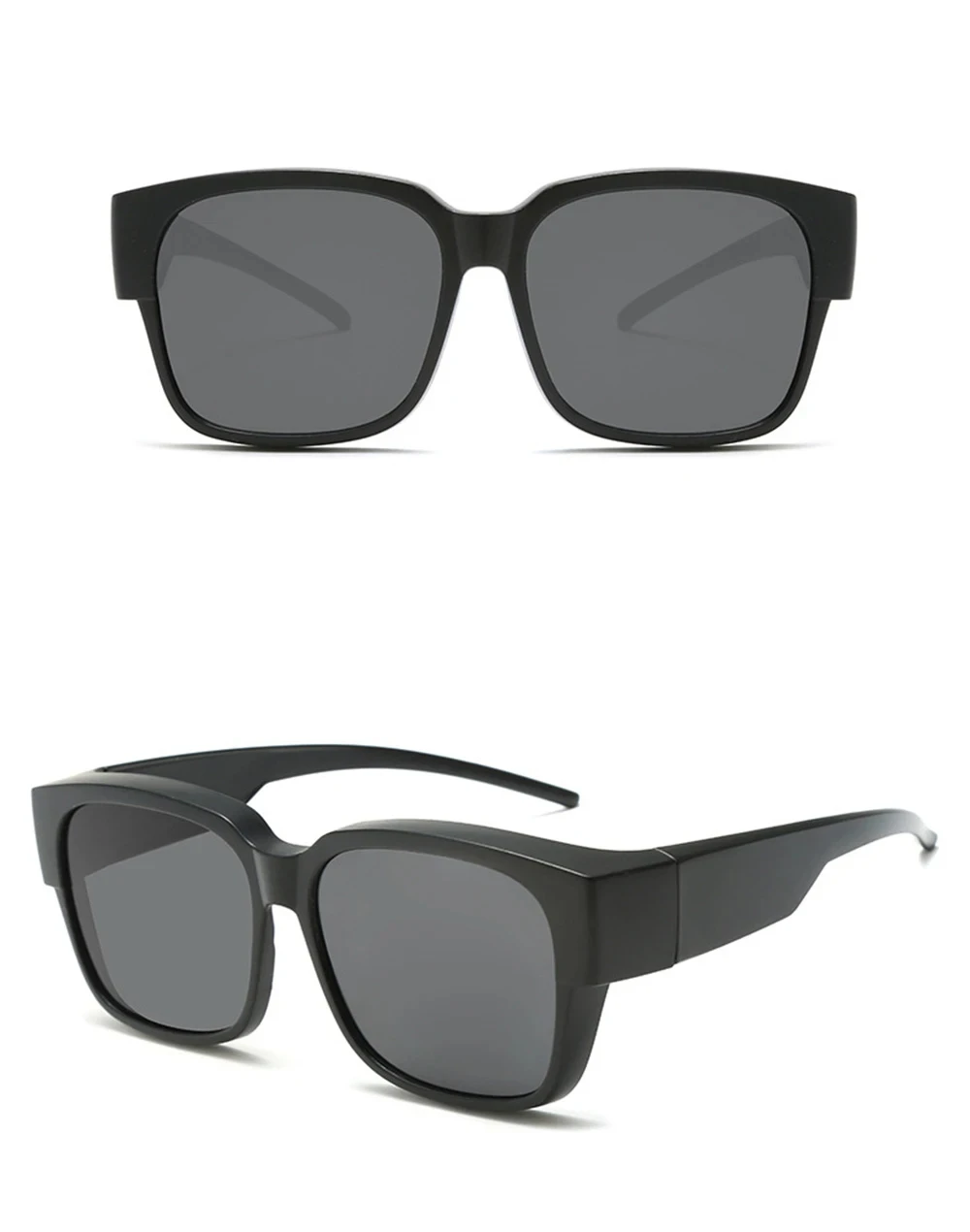 New Fashion Polarized Sunglasses Cover Over Myopia Prescription Glasses Portable Men Women Vintage Fishing Driving Eyewear
