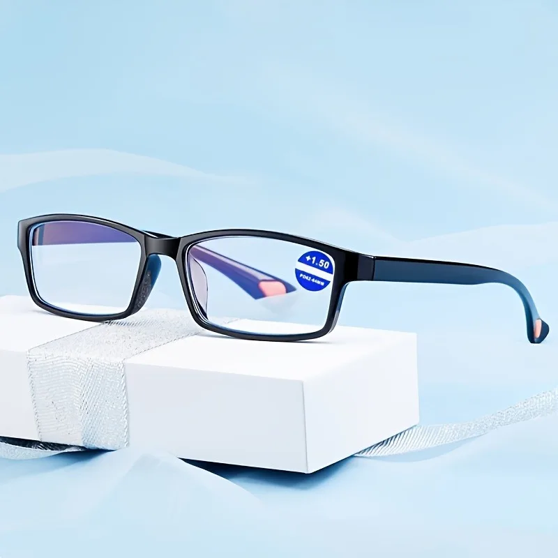 12pcs  Classic Black Reading Glasses Lightweight, +1.0~+4.0 Ideal Gift for Seniors.