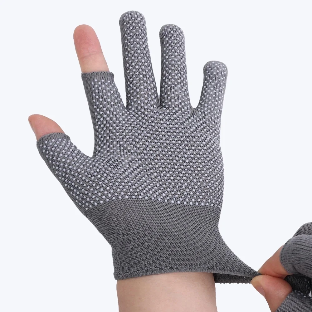 Touchscreen Nylon Gloves for Men Women Non-slip Breathable Half Finger Gloves for Summer Outdoor Riding Sport Fitness Sunscreen