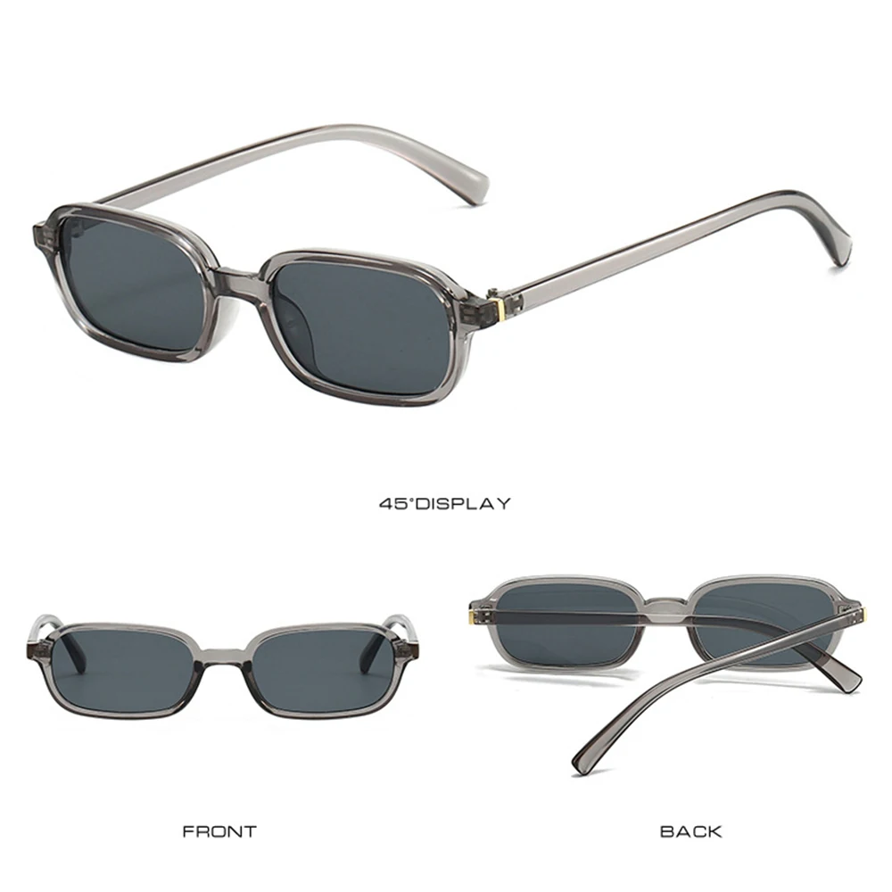 KLASSNUM Vintage Sunglasses Men Women 2026 Trendy Eyewear Rectangle Sun Glasses Anti UV400 Shades Eyepiece Small Square Glasses