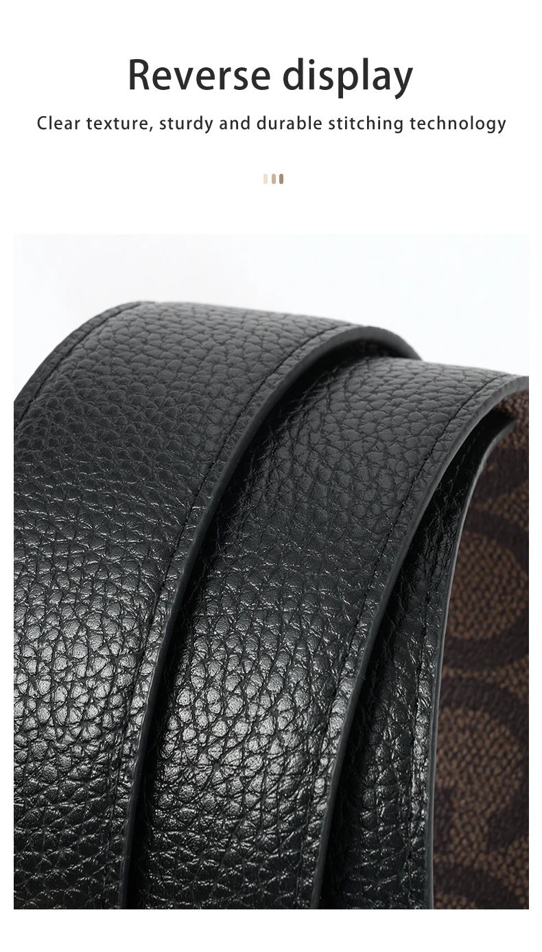 Men's Belt Without Buckle 3.5cm/1.37inch Width Brand High End Belts Black Soft PU Leather Men Belts Body No Buckle Strap