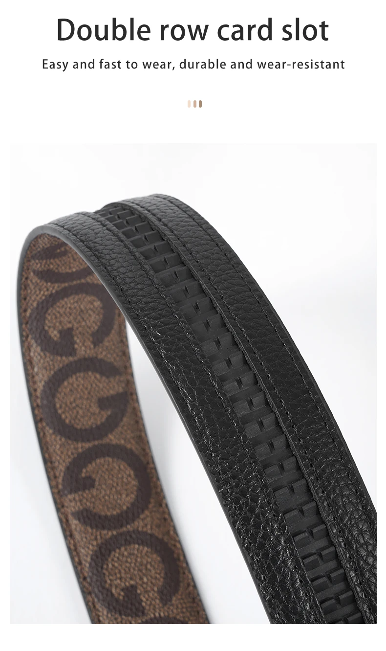 Men's Belt Without Buckle 3.5cm/1.37inch Width Brand High End Belts Black Soft PU Leather Men Belts Body No Buckle Strap