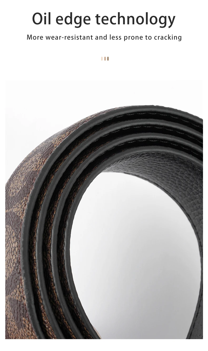 Men's Belt Without Buckle 3.5cm/1.37inch Width Brand High End Belts Black Soft PU Leather Men Belts Body No Buckle Strap