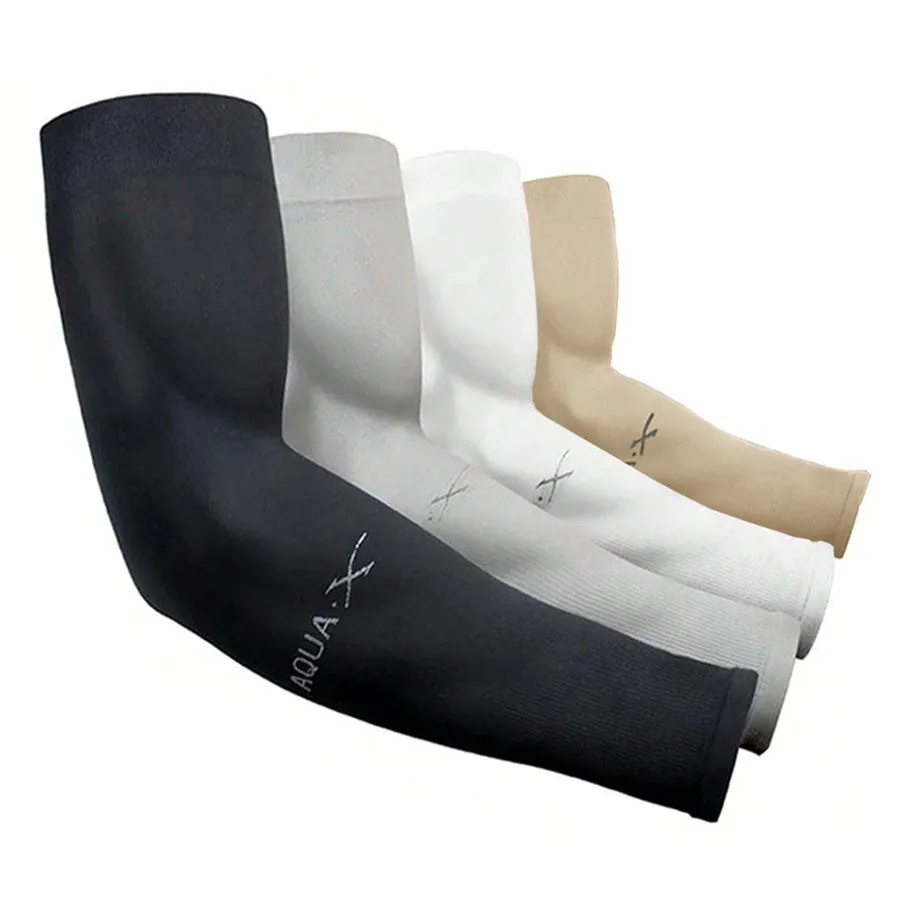 3Pairs Summer Sun Protection Ice Sleeve Men Women Fashion Breathable Elastic Ice Silk Arm Gloves for Outdoor Cycling, Driving