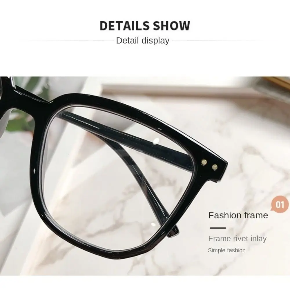 Large Square Frame Anti-Blue Light Glasses Fashion Retro Men Women Computer Goggles Reading Eyeglasses Optical Spectacle Eyewear