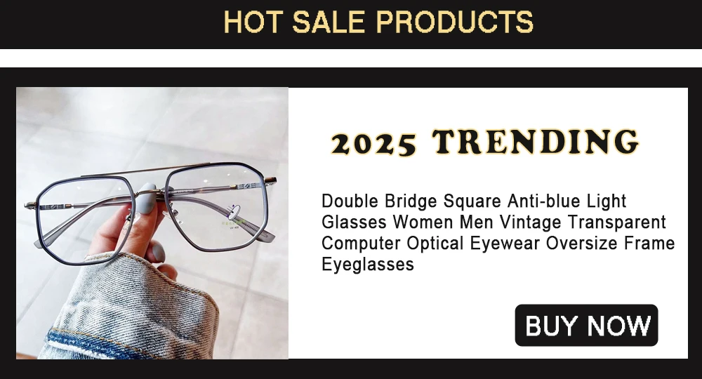 Large Square Frame Anti-Blue Light Glasses Fashion Retro Men Women Computer Goggles Reading Eyeglasses Optical Spectacle Eyewear